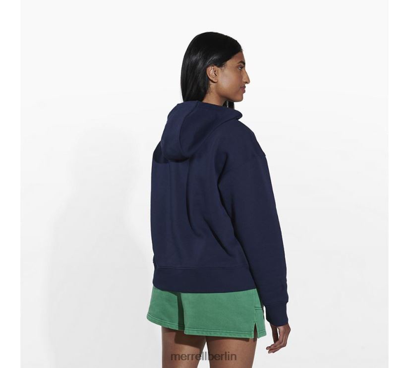 Frauen Merrell Marine Scrap-Pullover-Kapuzenpullover Kleidung PTTR4P1240