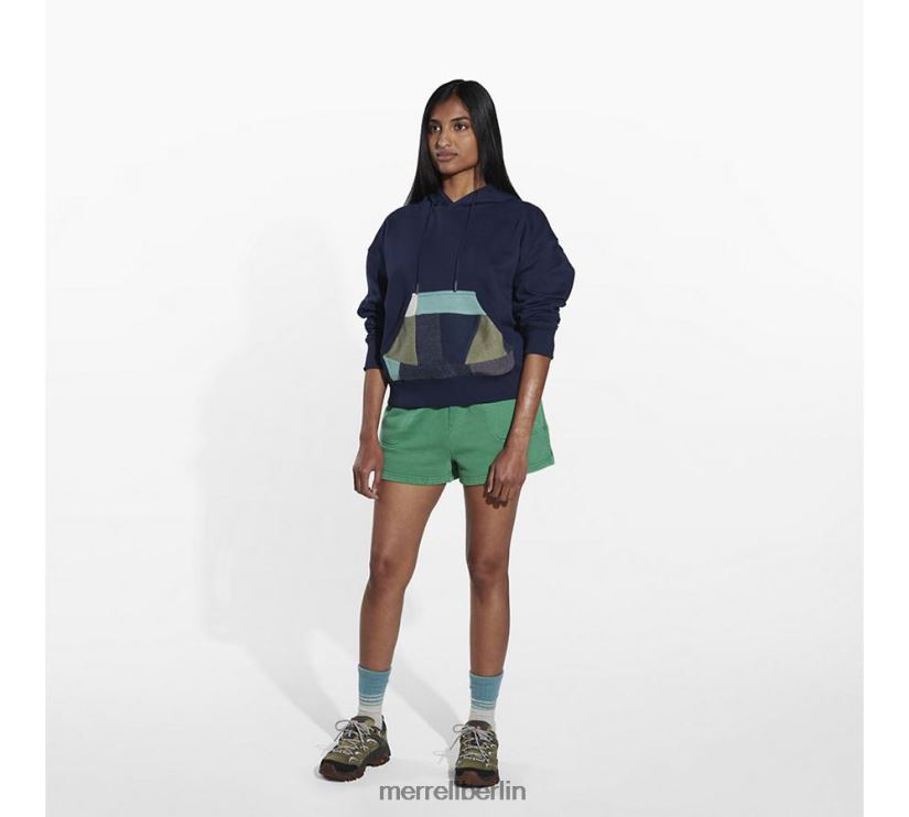 Frauen Merrell Marine Scrap-Pullover-Kapuzenpullover Kleidung PTTR4P1240