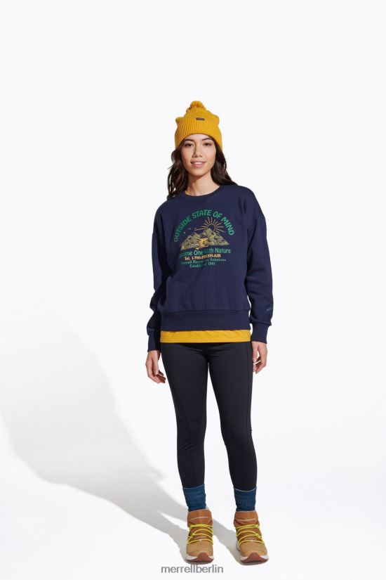 Frauen Merrell Marine außerhalb des Geisteszustands der Crew Kleidung PTTR4P1153