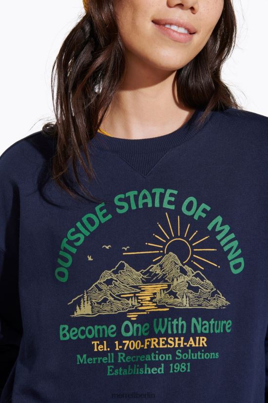 Frauen Merrell Marine außerhalb des Geisteszustands der Crew Kleidung PTTR4P1153