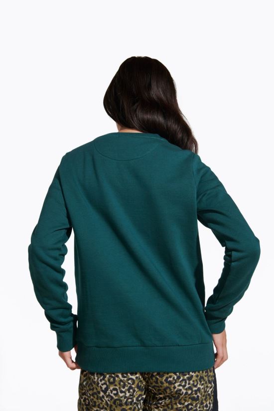Frauen Merrell Meeresmoos Gutmütiger Fleece-Rundhalsausschnitt Kleidung PTTR4P1231