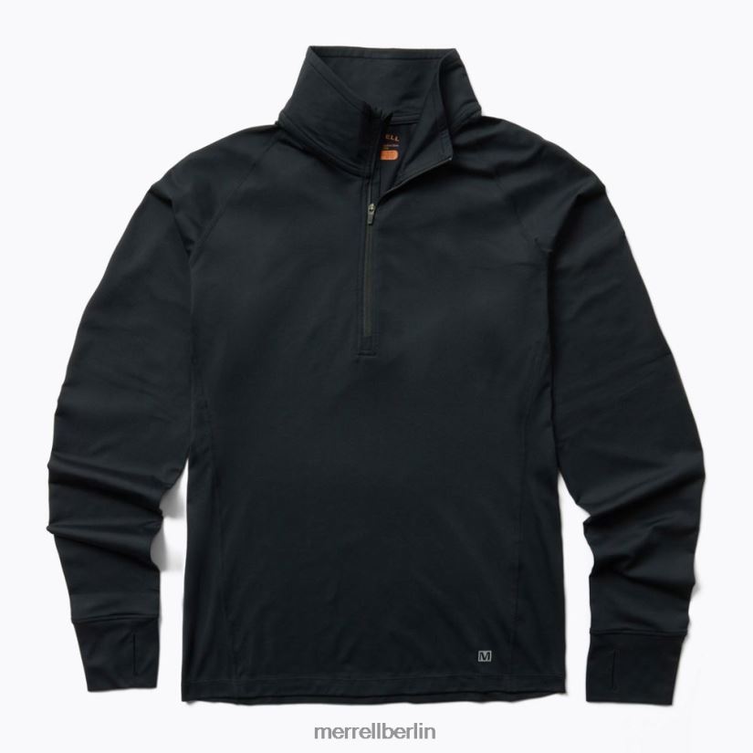 Frauen Merrell Schwarz Trailrunning-Midlayer Kleidung PTTR4P1334