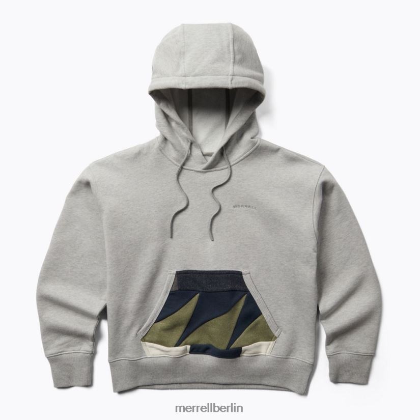 Frauen Merrell graues Heidekraut Scrap-Pullover-Kapuzenpullover Kleidung PTTR4P1241