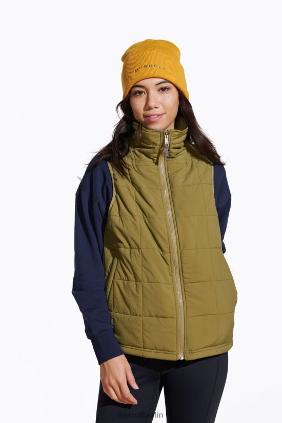 Frauen Merrell Martini-Olive Geländeisolierte Weste Kleidung PTTR4P1313