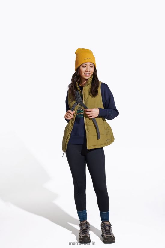 Frauen Merrell Martini-Olive Geländeisolierte Weste Kleidung PTTR4P1313