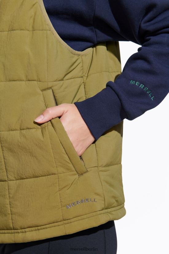 Frauen Merrell Martini-Olive Geländeisolierte Weste Kleidung PTTR4P1313