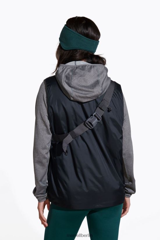 Frauen Merrell Schwarz Geotex-isolierte Weste Kleidung PTTR4P1290