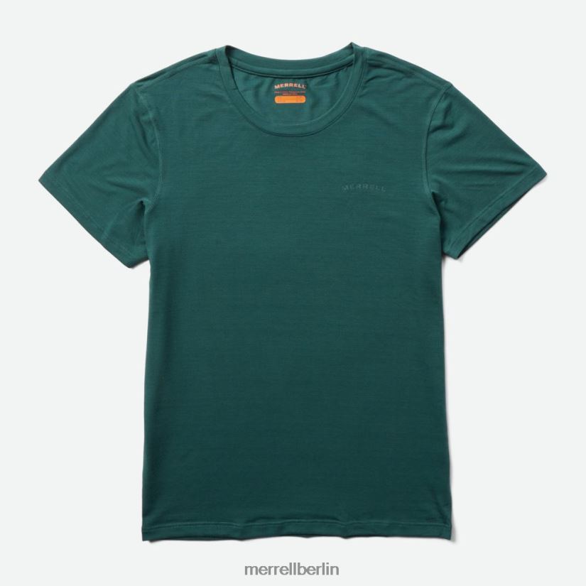 Frauen Merrell Meeresmoos Alltags-T-Shirt mit Tencel Kleidung PTTR4P999