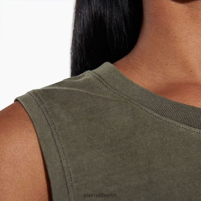 Frauen Merrell staubiges Oliv sonnenverbrannter Tank Kleidung PTTR4P1311