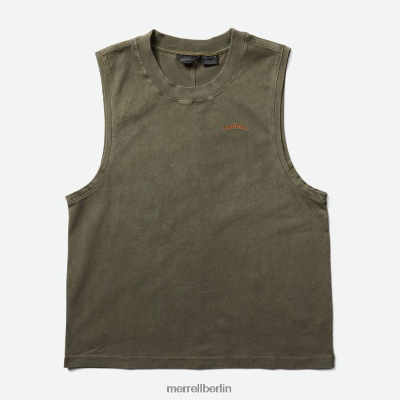 Frauen Merrell staubiges Oliv sonnenverbrannter Tank Kleidung PTTR4P1311