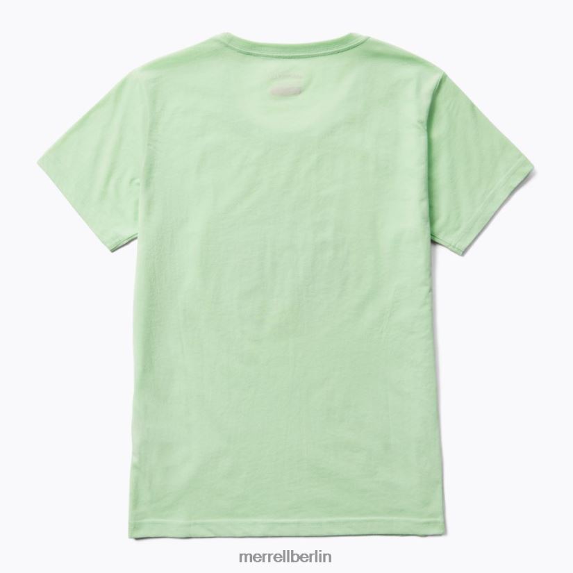 Frauen Unlikely Hikers X Merrell Nebelgrün Kurzarm-T-Shirt Kleidung PTTR4P1266
