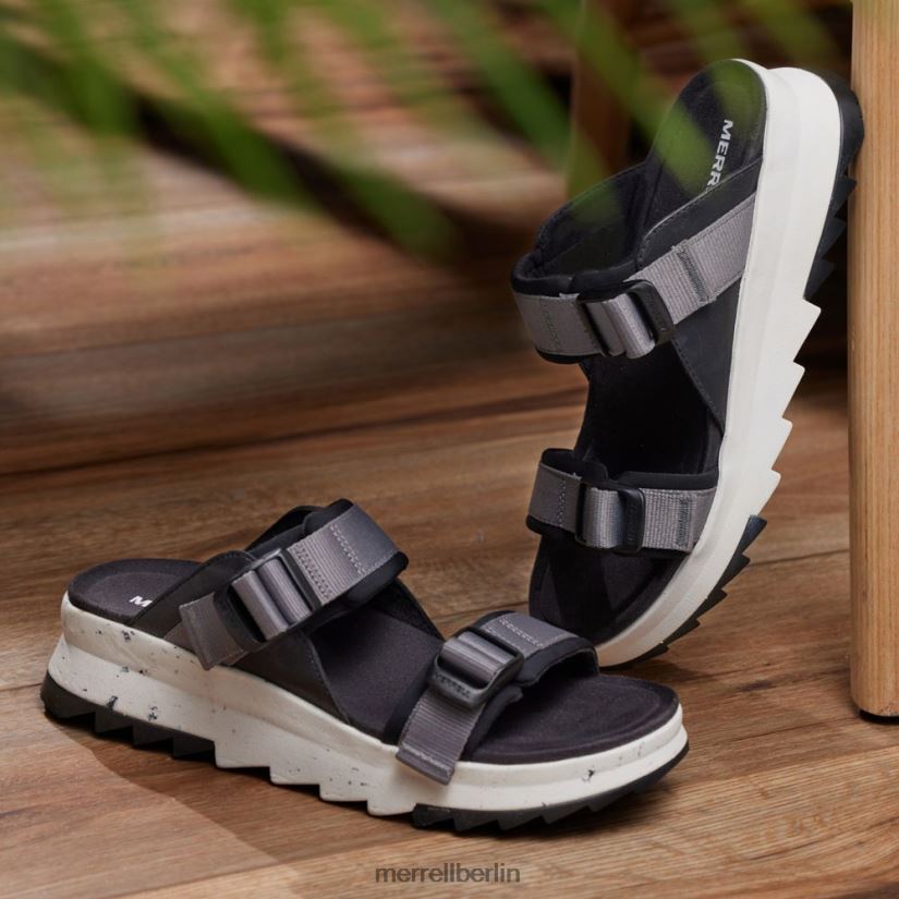 Frauen Merrell Schwarz Alpine Kissenrutsche Schuhe PTTR4P1079