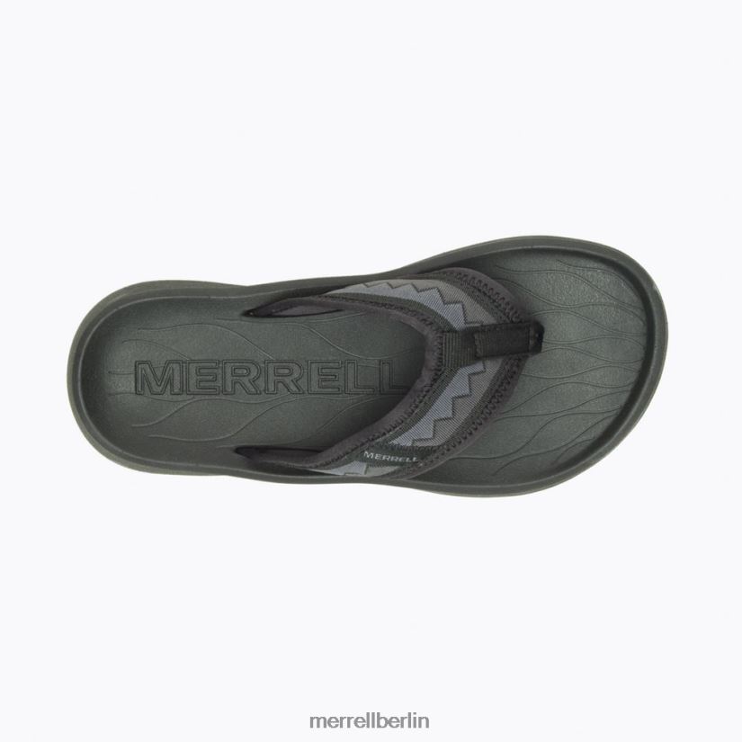 Frauen Merrell Schwarz Hütte Ultra Flip Schuhe PTTR4P934
