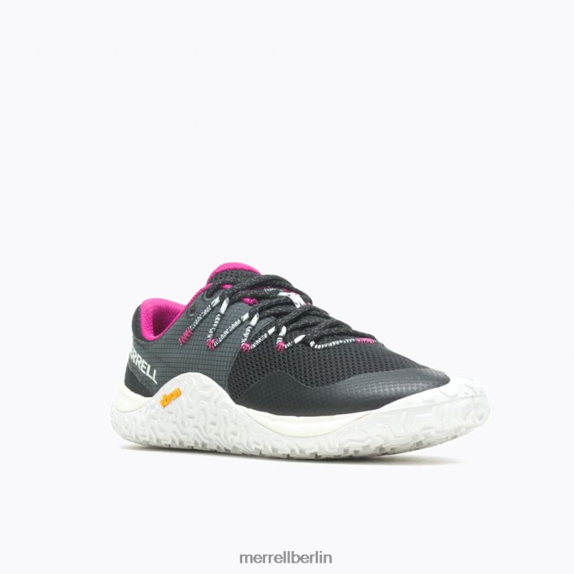 Frauen Merrell Schwarz-Weiss Trail-Handschuh 7 Schuhe PTTR4P862