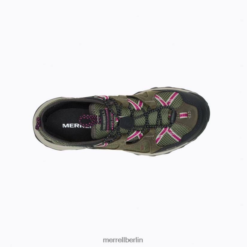 Frauen Merrell Flechte Speed ​​Strike Ledersieb Schuhe PTTR4P979