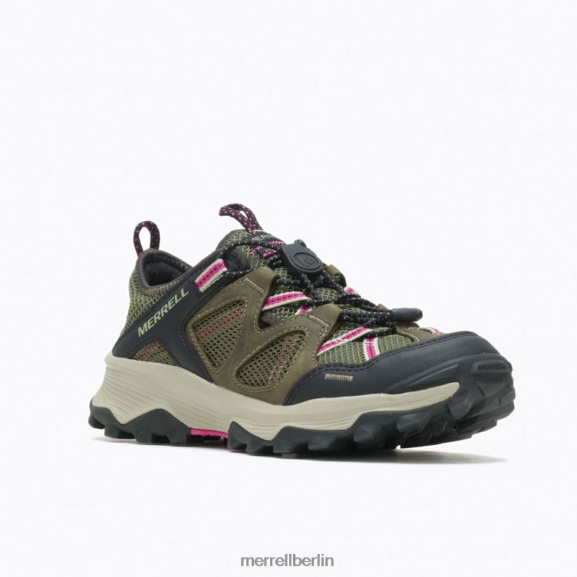 Frauen Merrell Flechte Speed ​​Strike Ledersieb Schuhe PTTR4P979