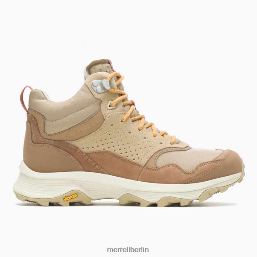 Frauen Merrell Tabak/Gold Speed ​​Solo Mid wasserdicht Schuhe PTTR4P829