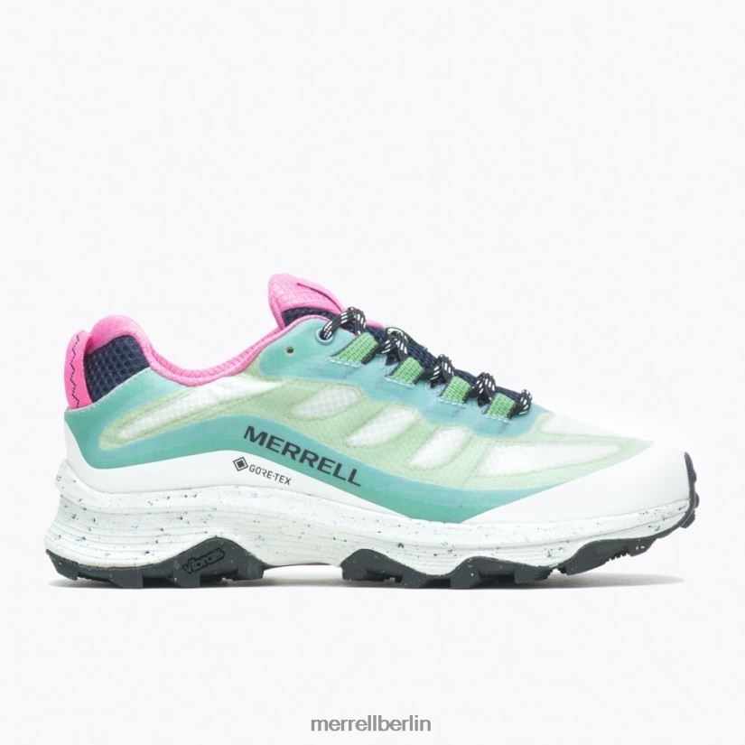 Frauen Merrell blauer Rauch Moab Speed ​​Gore-Tex x Sweaty Betty Schuhe PTTR4P1270