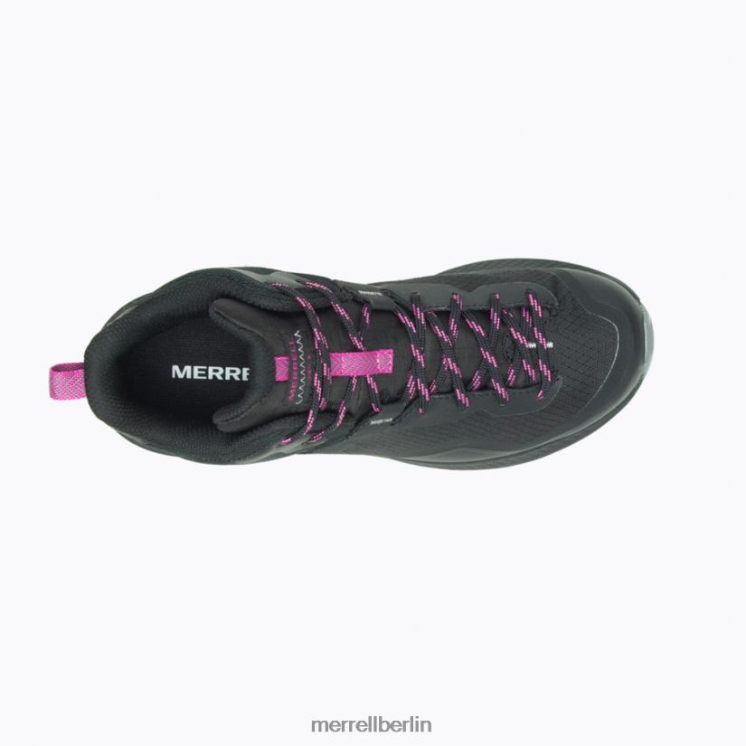 Frauen Merrell schwarz/fuchsia mqm 3 mittleres Gore-Tex Schuhe PTTR4P1165
