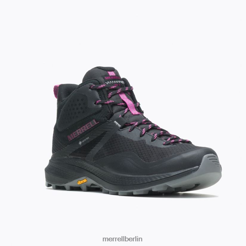 Frauen Merrell schwarz/fuchsia mqm 3 mittleres Gore-Tex Schuhe PTTR4P1165