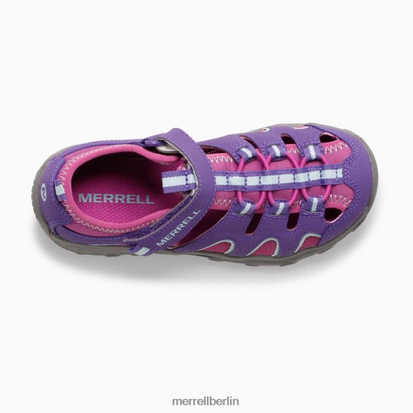 Kinder Merrell Beere Hydro-H2O-Wandersandale Schuhe PTTR4P1496