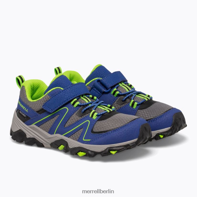 Kinder Merrell Blau Grün Trail-Quest Schuhe PTTR4P1350