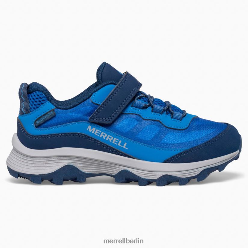 Kinder Merrell Blau Moab Speed ​​Low A/C wasserdicht Schuhe PTTR4P1363