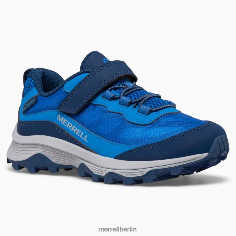 Kinder Merrell Blau Moab Speed ​​Low A/C wasserdicht Schuhe PTTR4P1363