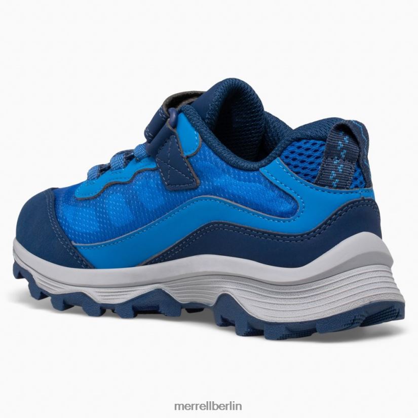Kinder Merrell Blau Moab Speed ​​Low A/C wasserdicht Schuhe PTTR4P1363