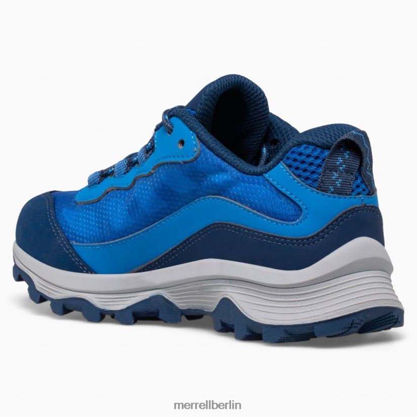 Kinder Merrell Blau Moab Speed ​​Low wasserdicht Schuhe PTTR4P1374