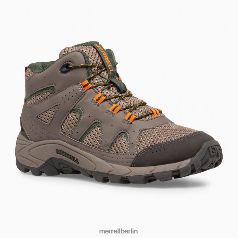 Kinder Merrell Felsblock Wasserdichter Oakcreek Mid Lace-Stiefel Schuhe PTTR4P1444