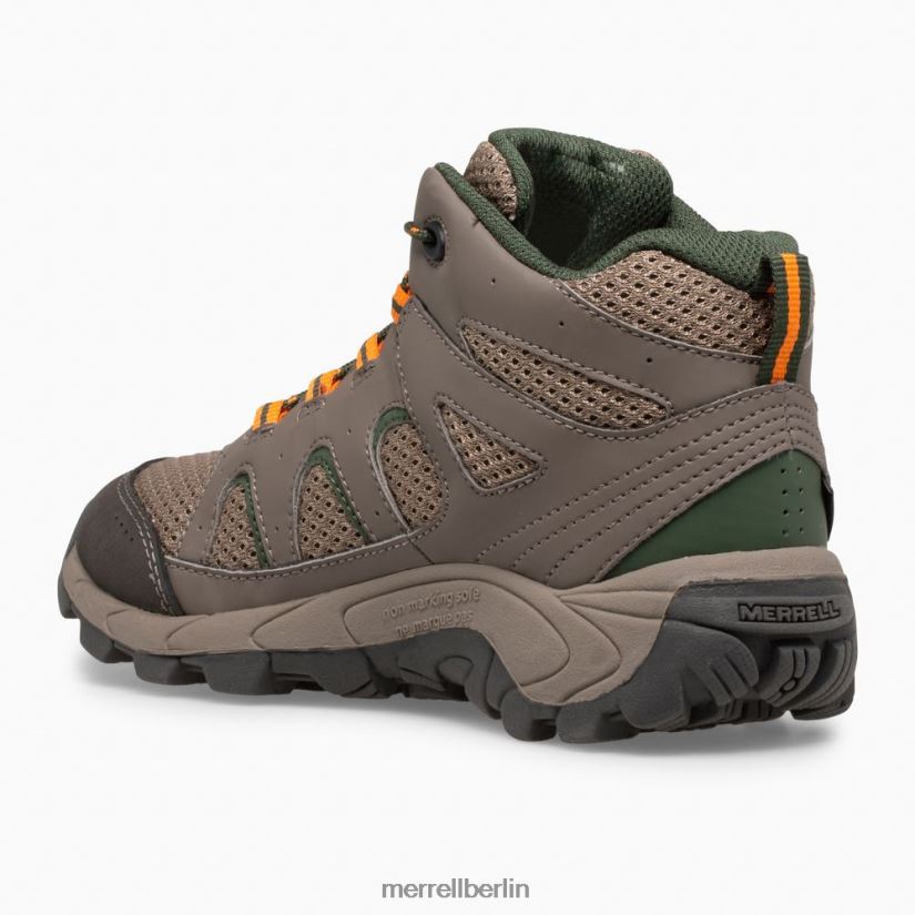 Kinder Merrell Felsblock Wasserdichter Oakcreek Mid Lace-Stiefel Schuhe PTTR4P1444