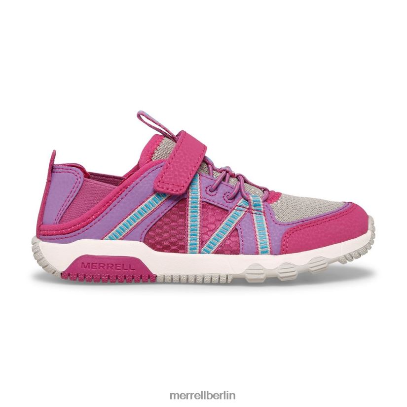 Kinder Merrell Fuchsia/Türkis Hydro-Free-Roam-Sandale Schuhe PTTR4P1498