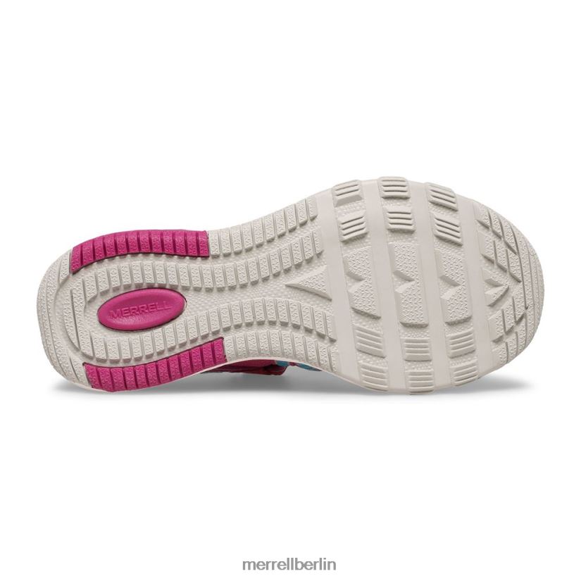 Kinder Merrell Fuchsia/Türkis Hydro-Free-Roam-Sandale Schuhe PTTR4P1498