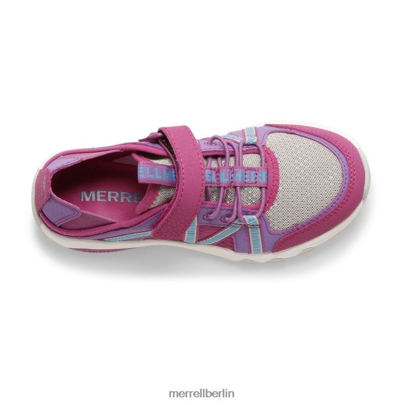 Kinder Merrell Fuchsia/Türkis Hydro-Free-Roam-Sandale Schuhe PTTR4P1498