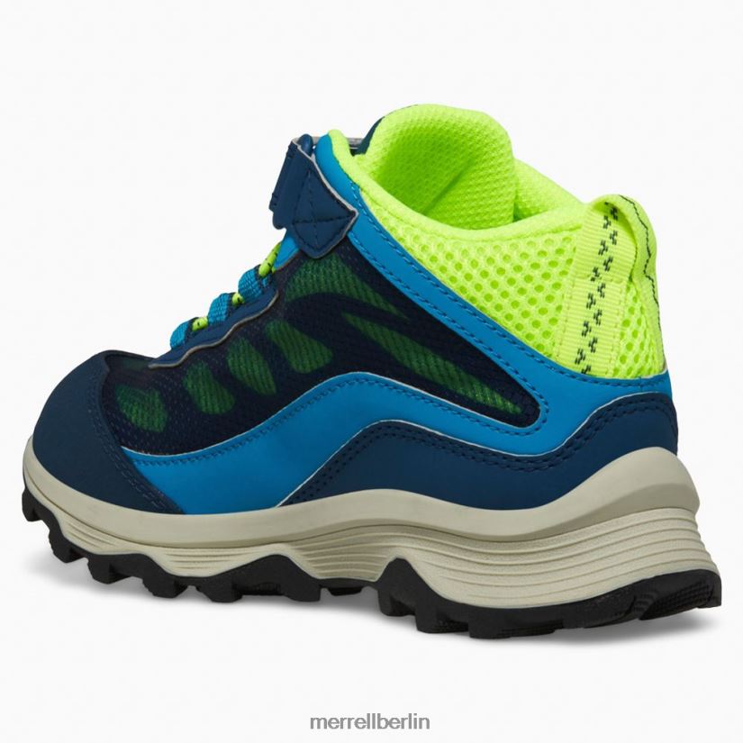 Kinder Merrell Marine/Hi, nämlich Moab Speed ​​Mid A/C wasserdicht Schuhe PTTR4P1384