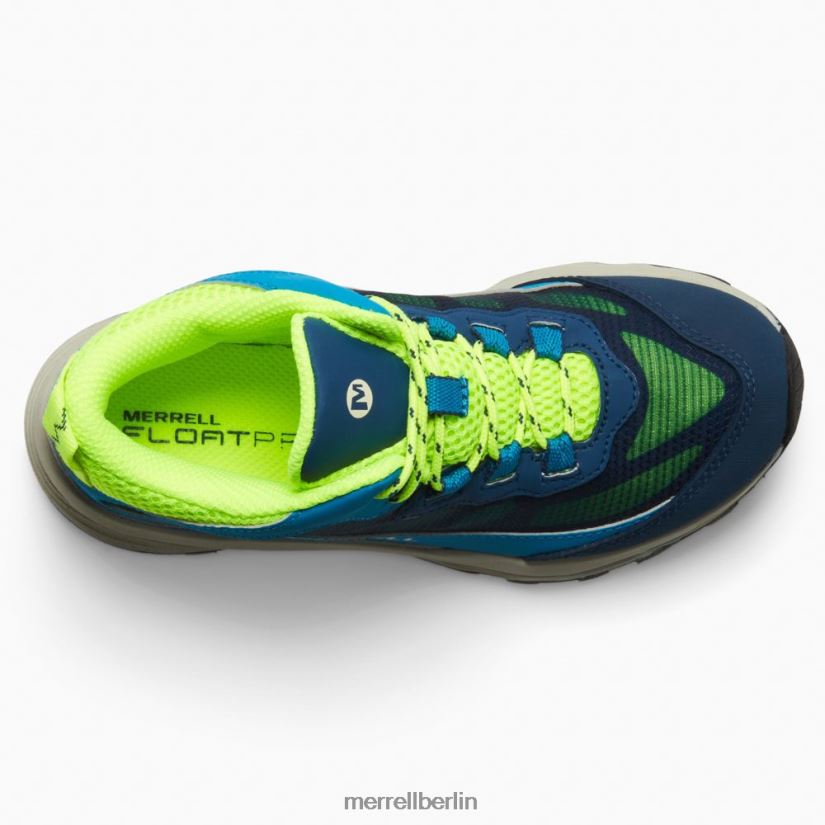 Kinder Merrell Marine/Hi, nämlich Moab Speed ​​Mid wasserdicht Schuhe PTTR4P1380