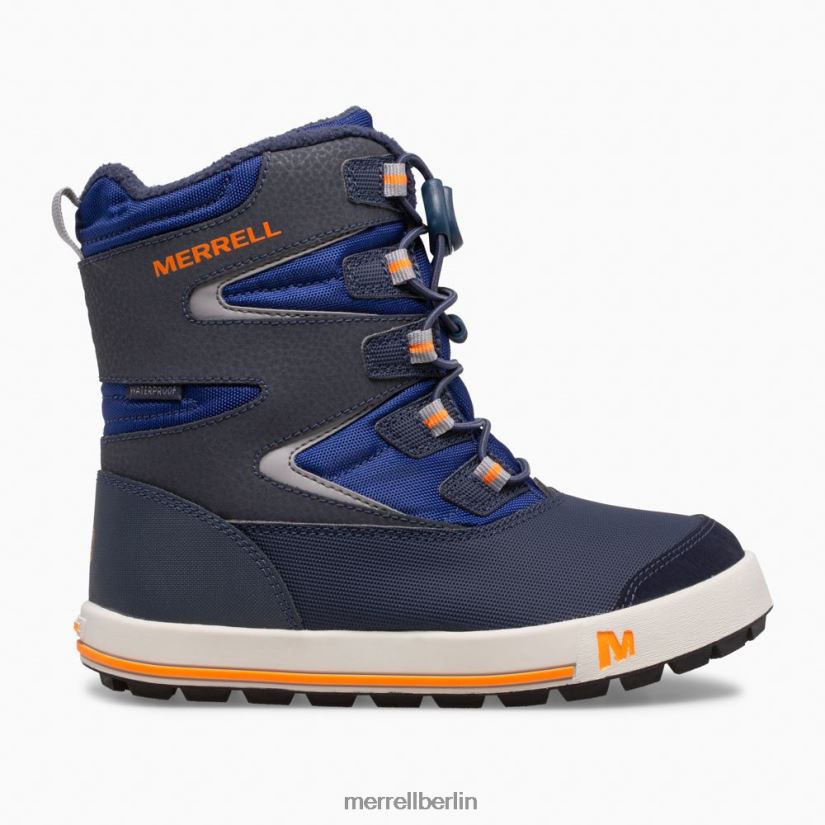 Kinder Merrell Marine/Kobalt/Orange Snow Bank 3.0 Stiefel Schuhe PTTR4P1482