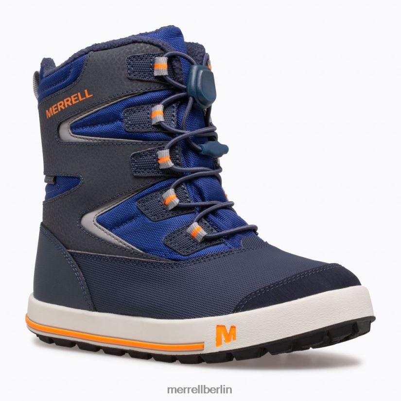 Kinder Merrell Marine/Kobalt/Orange Snow Bank 3.0 Stiefel Schuhe PTTR4P1482