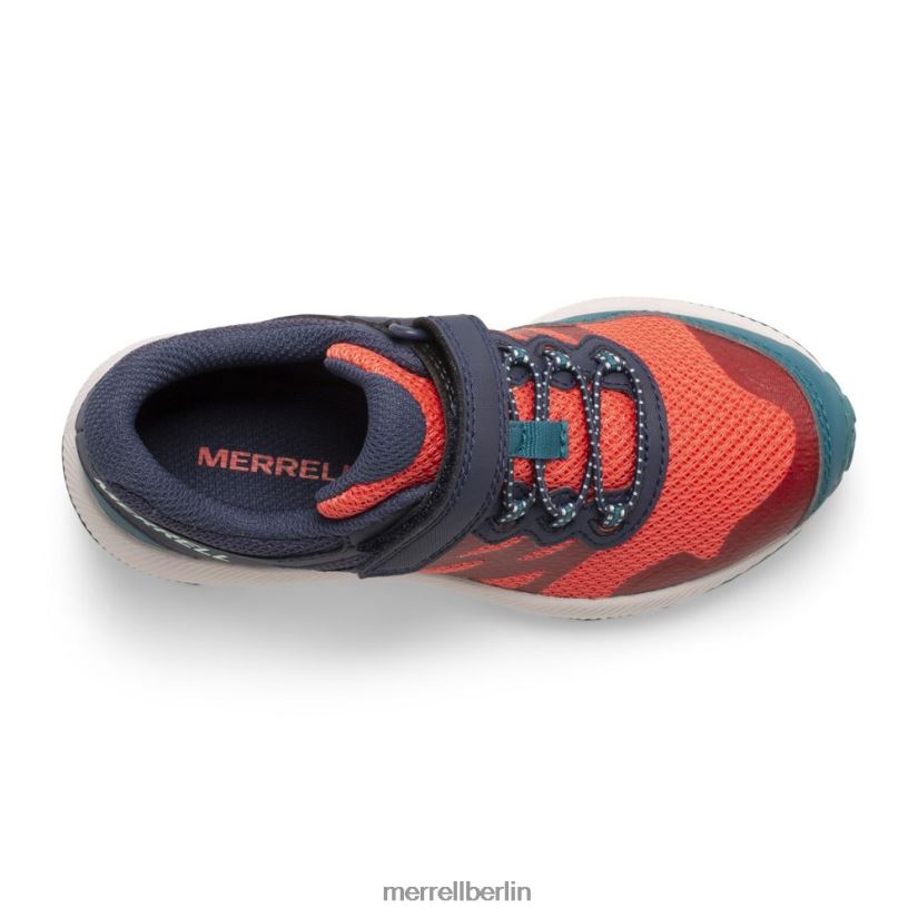 Kinder Merrell Marine/Koralle Nova 2 Sneaker Schuhe PTTR4P786