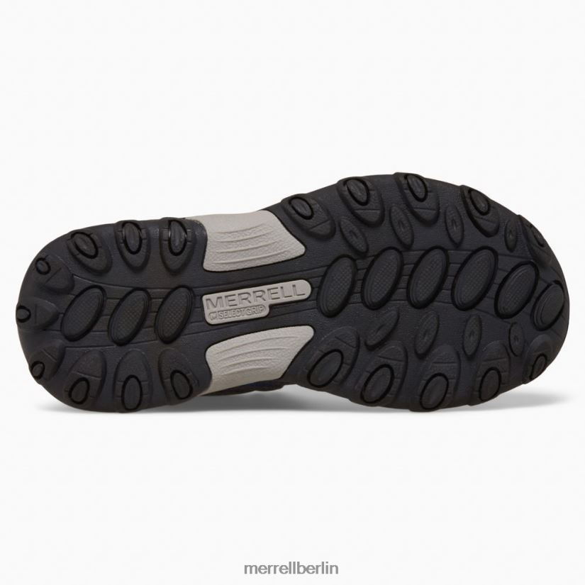 Kinder Merrell Marine/Limette Outback Mid 2 Stiefel Schuhe PTTR4P1453