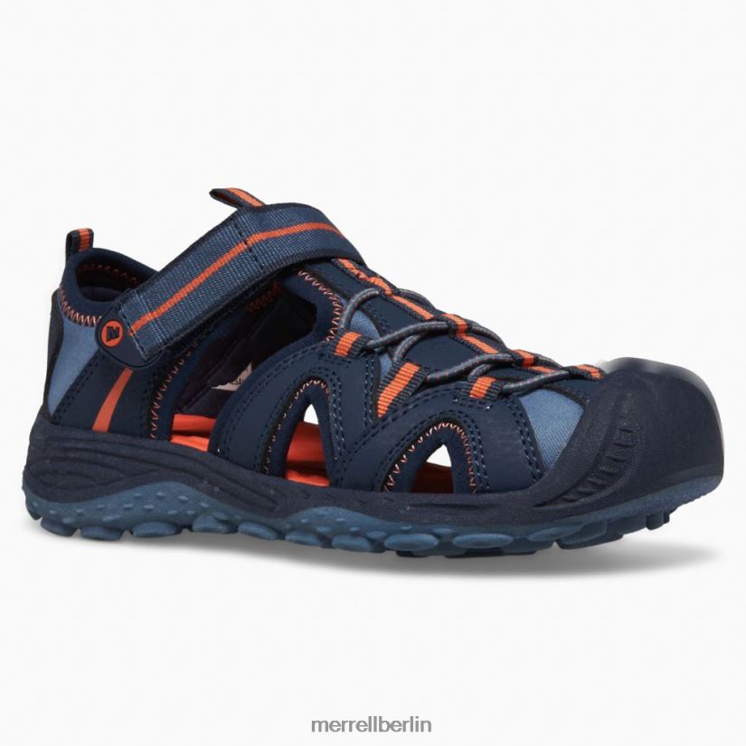 Kinder Merrell Marine/Orange Hydro 2 Sandale Schuhe PTTR4P1474
