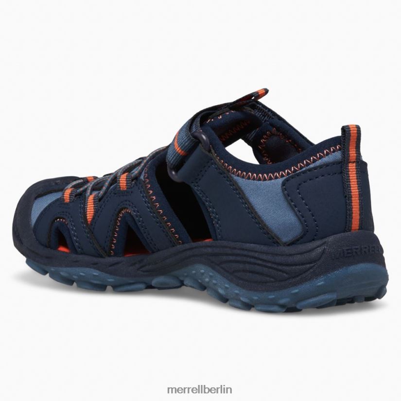Kinder Merrell Marine/Orange Hydro 2 Sandale Schuhe PTTR4P1474