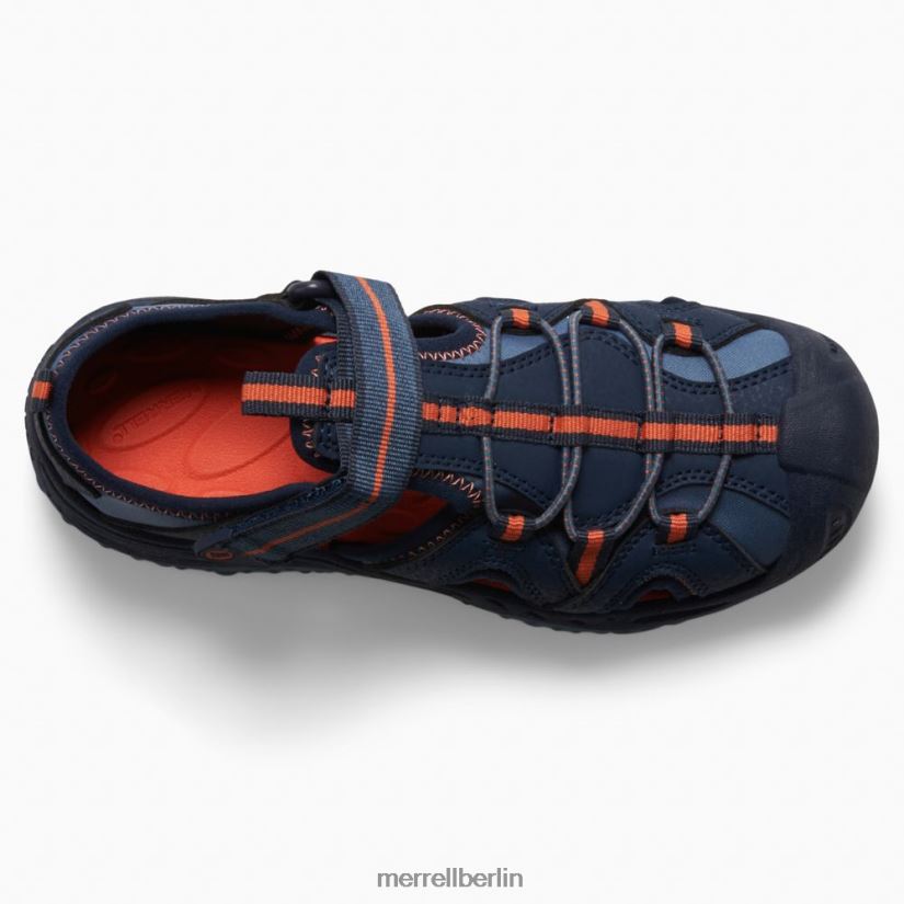 Kinder Merrell Marine/Orange Hydro 2 Sandale Schuhe PTTR4P1474