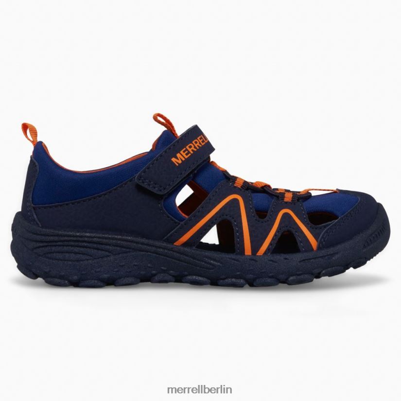 Kinder Merrell Marine/Orange Hydro-Explorer Schuhe PTTR4P1410