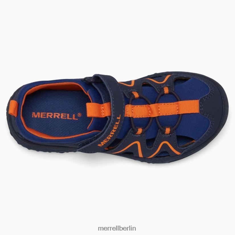 Kinder Merrell Marine/Orange Hydro-Explorer Schuhe PTTR4P1410