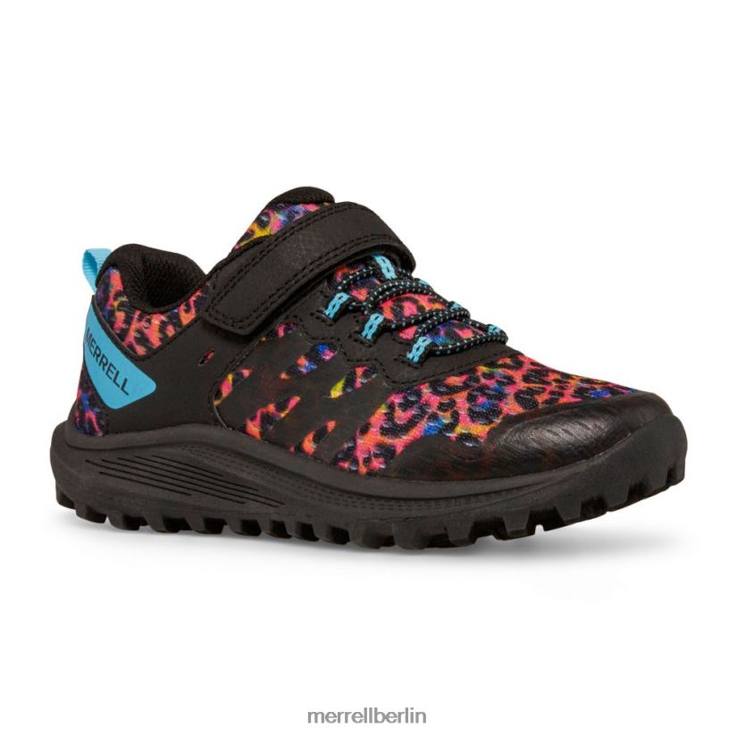 Kinder Merrell Regenbogenleopard Nova 3 Sneaker Schuhe PTTR4P1359