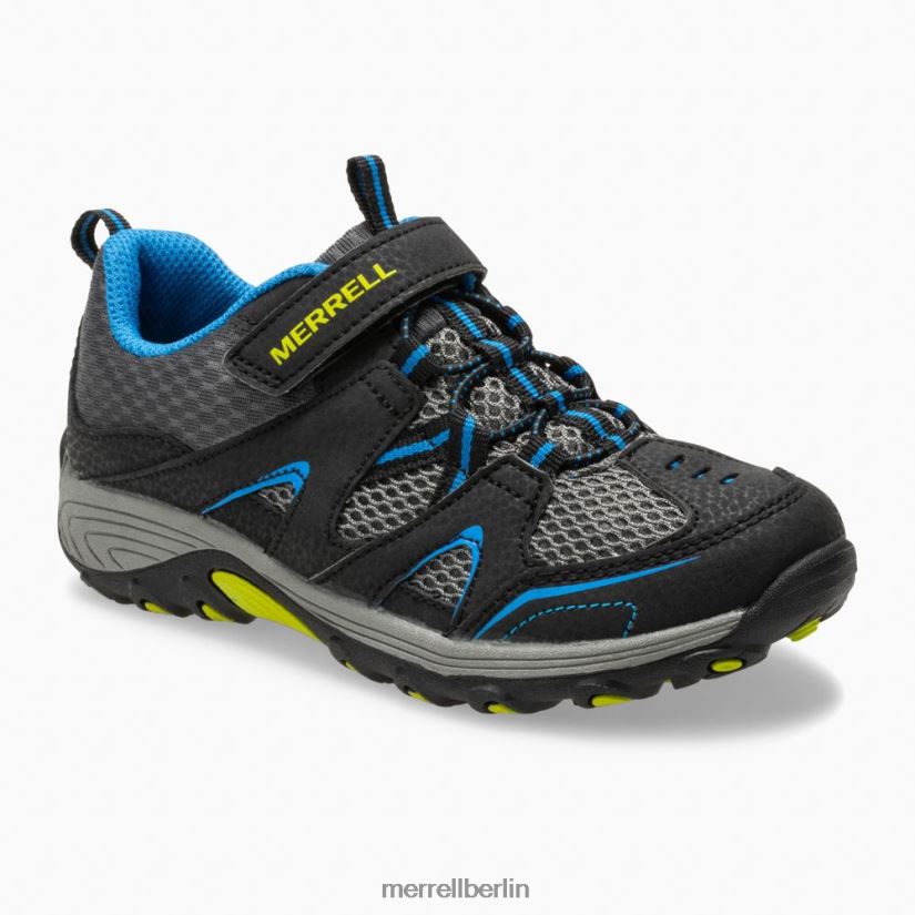 Kinder Merrell Schwarz Blau Trail Chaser-Schuh Schuhe PTTR4P1463