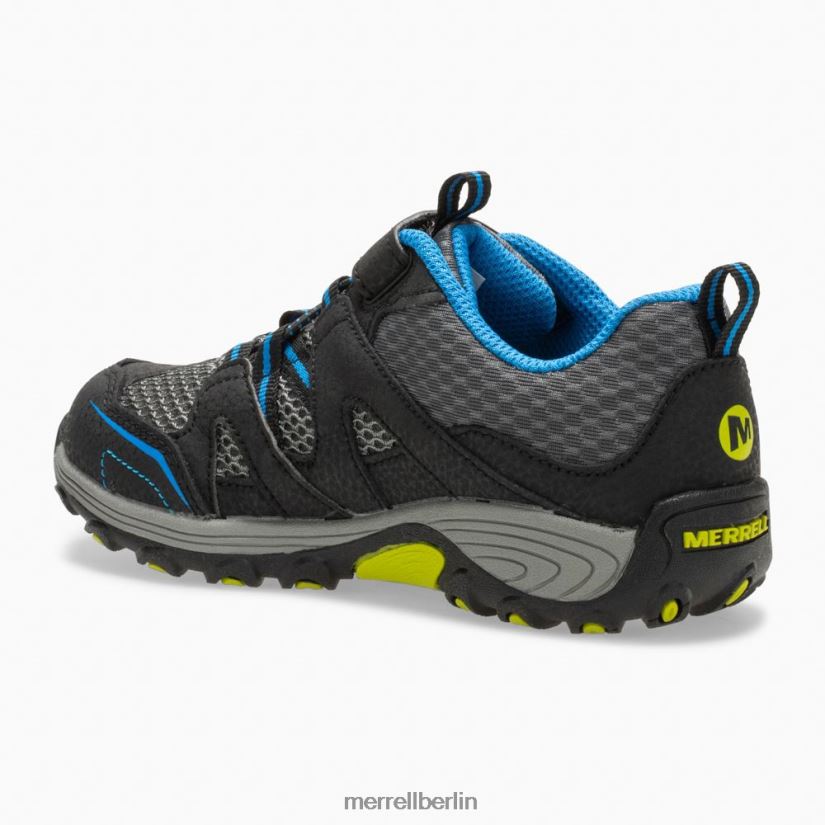 Kinder Merrell Schwarz Blau Trail Chaser-Schuh Schuhe PTTR4P1463