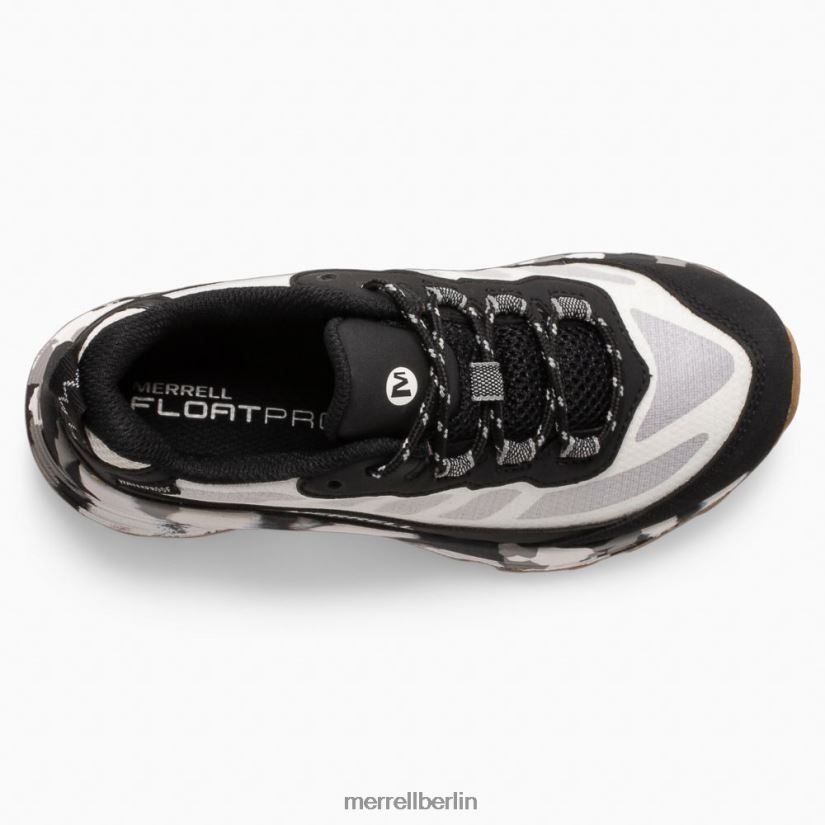Kinder Merrell Schwarz-Weiss Moab Speed ​​Low wasserdicht Schuhe PTTR4P1373